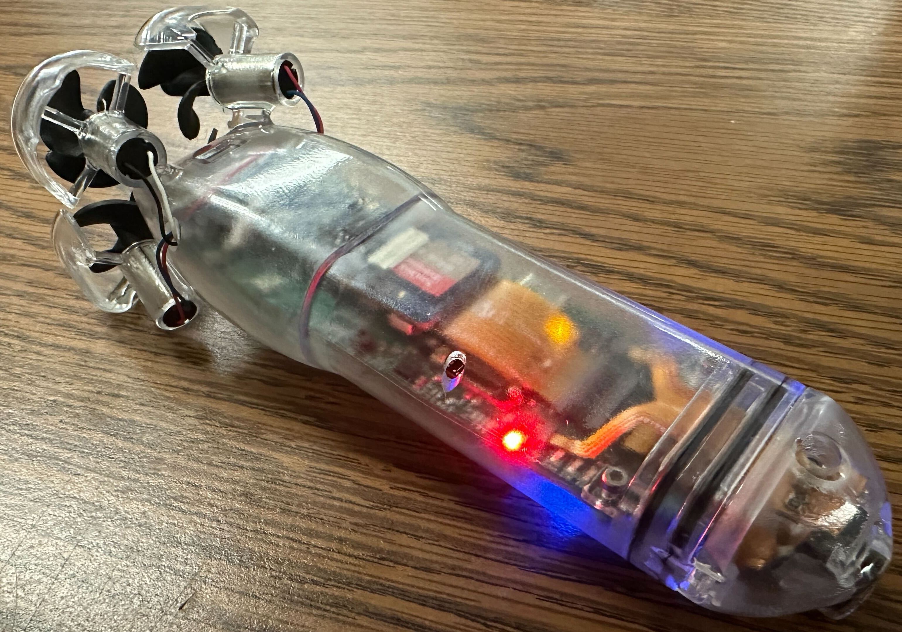 Photo of the autonomous torpedo